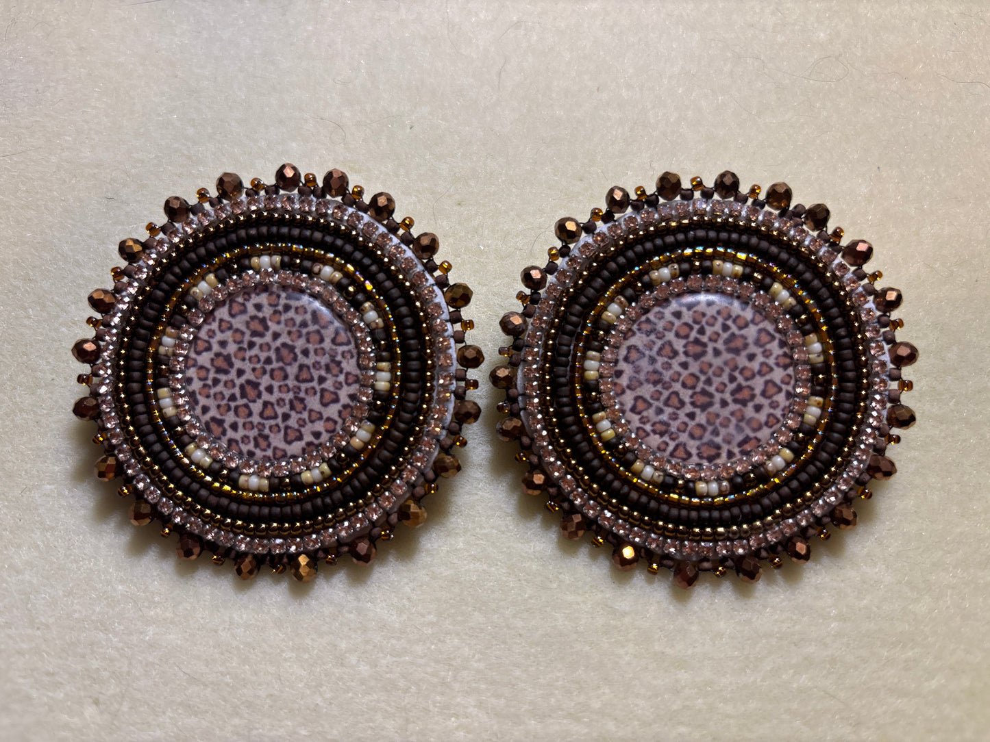 Cheetah earrings